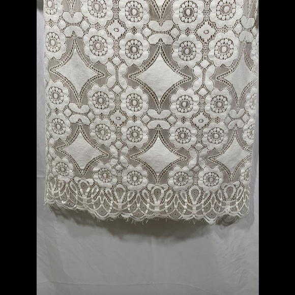 NEW $128 Eliza J Lace‎ Shift Dress in Ivory [ SZ 4 ] - Picture 7 of 12